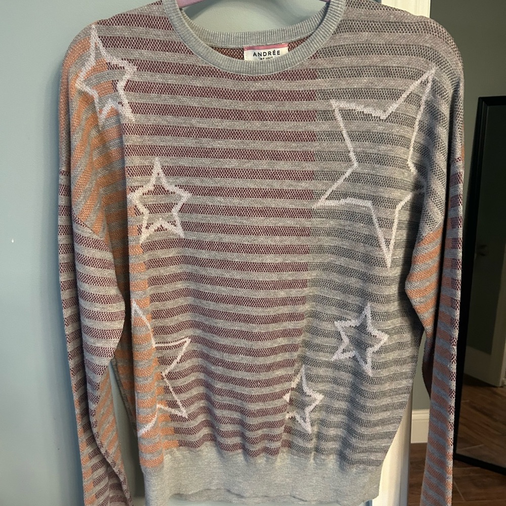 Andree Multicolor Star Striped Sweater